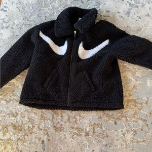 Nike women's Black and White sherpa Jacket